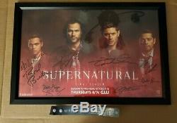 Ccsd 2019 Supernatural (dernière Saison), Affiche Autographiée 11x17, Affiche Affichée À La Main
