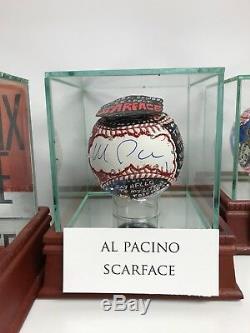 Charles Fazzino Al Pacino 3d Peint Baseball 1/1 Autographe Scarface