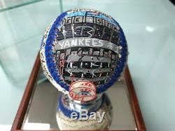 Charles Fazzino Billy Martin 3d Peint À La Main Baseball 1/1 Autographe Ny Yankees