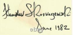 Chef d'orchestre polonais Stanislaw Skrowaczewski Carte signée à la main 3X5 JG Autographs