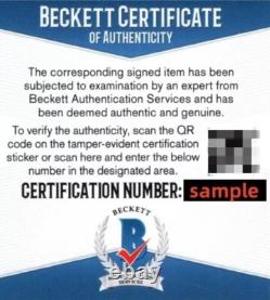 Christian Bale signé à la main - The Dark Knight BAS (Beckett) COA
