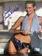 Christie Brinkley Signature Manuscrite Autographiée 8x10 Sexy Super Modèle Beckett Bas Coa