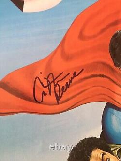 Christopher Reeve Superman III Signé À La Main Autographié Poster Original Withcoa