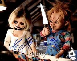 Chucky Child's Play Autographié Mixte 8 Images Signées à la Main 9 Auto's