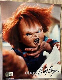 Chucky Child's Play Autographié Mixte 8 Images Signées à la Main 9 Auto's