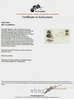 Concepteur de timbres-poste Paul Calle FDC signé à la main daté de 1971 JG Autographs COA