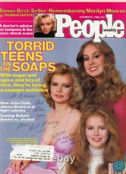Couverture de magazine vintage signée à la main par Kristen Viegarel et Kelli Maroney