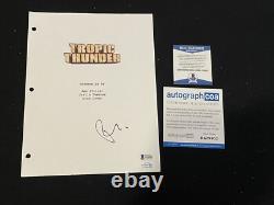 Couverture de script de Tropic Thunder signée par Robert Downey Jr. BAS Beckett
