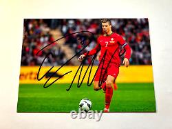 Cristiano Ronaldo Signé (Football de Soccer du Portugal) Autographe 7x5 pouces avec COA