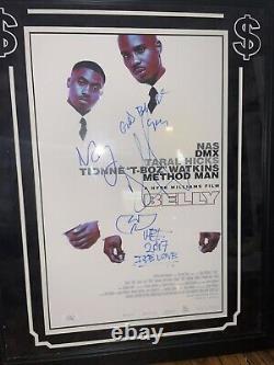 DMX Method Man Nas Belly Signé Main Autographié Photo Magnifiquement Encadré Jsa