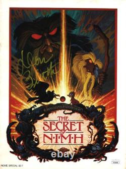 DON BLUTH Signature manuscrite 10x13 Livre spécial de film authentique Autographe JSA COA CERT