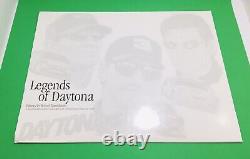 Dale Jarrett / Jeff Gordon : Véritables autographes signés à la main sur lithographie Nascar