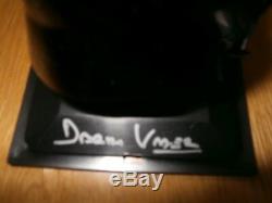 Dave Prowse Mini Casque Signé Darth Vader Signé Star Wars Avec Étui Photo Coa