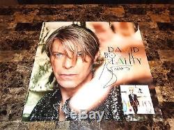David Bowie - Affiche Promotionnelle Rare Et Authentiquement Signée À La Main, Dédicacée