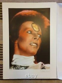 David Bowie Earls Court 1973 Edition Limitée Main D'impression Signée Par Mick Rock