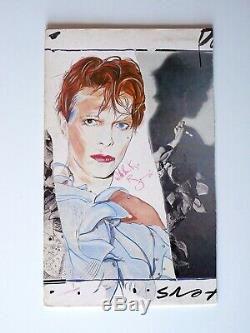 David Bowie Signée 1980 Couverture D'album Effrayant Monsters Main Autographe