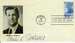 Député du New Jersey Charles Joelson FDC signé à la main daté de 1964 JG Autographes COA