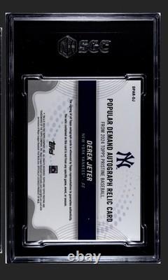 Derek Jeter ? 2024 Topps Pristine SGC 10 Auto 10 Demande Populaire POP 1
