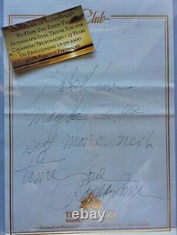 Donna Summer Authentifié, Signé À La Main Trump Plaza Autographié En Personne /coa