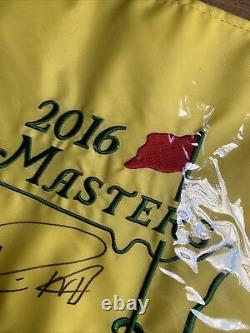 Drapeau de broche signé à la main par Danny Willett, vainqueur du US Masters 2016.