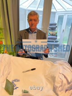 ÉCUSSON SMILEY RÉTRO PROOF ANNÉES 1970 LEEDS UTD SIGNÉ À LA MAIN MAILLOT DOMICILE AUTOGRAPHE UNITED
