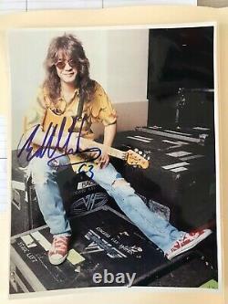 Eddie Van Halen Main Signé Autographié 8x10 Photo Withcoa Pas Une Réimpression