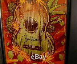 Eddie Vedder Grande Affiche De Concert Autographiée Et Signée À La Main Encadrée Pearl Jam Coa