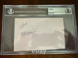 Edward Platt Autographe Signé en Personne Get Smart d. 1974 Beckett COA Ed