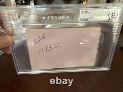 Edward Platt Autographe Signé en Personne Get Smart d. 1974 Beckett COA Ed