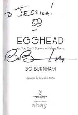 Egghead SIGNE À LA MAIN par Bo Burnham ! ARTISTE MUSICAL À L'INTÉRIEUR ! 1ère/2ème ! Autographe