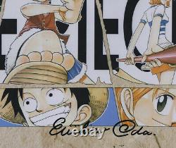 Eiichiro Oda One Piece Main Signée Autographe Photo Avec Coa