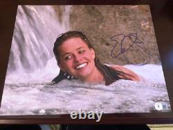 Elisabeth Shue Signée À La Main En Personne Photo Autographiée 11x14 Sexy Beckett COA