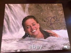 Elisabeth Shue Signée À La Main En Personne Photo Autographiée 11x14 Sexy Beckett COA