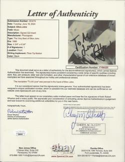 Elton John VRAIMENT signé à la main The Very Best Of CD JSA LOA Autographié