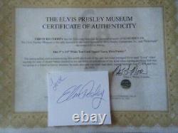 Elvis Presley Signature Autographié Authentique Original Signé à la Main en Personne COA