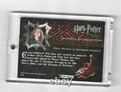 Emma Watson Hermione Granger Autographe Prisonnier Auto Azkaban Artbox Harry Potter