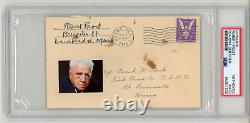 Enveloppe signée et adressée à la main par Robert Frost, autographe encapsulé PSA DNA