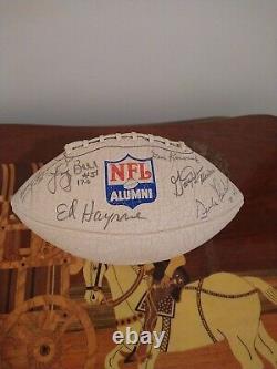 FOOTBALL D'AUTOGRAPHE SIGNÉ À LA MAIN PAR DES ANCIENS DE LA NFL D'OCCASION