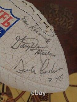 FOOTBALL D'AUTOGRAPHE SIGNÉ À LA MAIN PAR DES ANCIENS DE LA NFL D'OCCASION