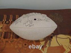 FOOTBALL D'AUTOGRAPHE SIGNÉ À LA MAIN PAR DES ANCIENS DE LA NFL D'OCCASION