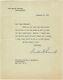 Franklin D. Roosevelt Main Signée Dactylographié Lettre De La Maison Blanche 1935