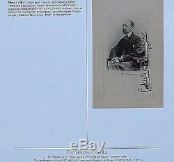 Gabriele D'annunzio Authentique Signé Dans Sa Main Carte Postale Ancienne Photo Datée 1903