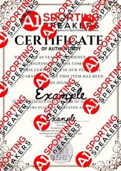 Gant de boxe Everlast noir signé à la main par Mike Tyson dans un cadre avec certificat d'authenticité 285 £