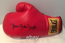 Gant de boxe Everlast signé à la main par James Buster Douglas, rare