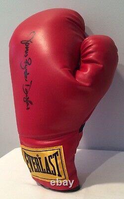 Gant de boxe Everlast signé à la main par James Buster Douglas, rare