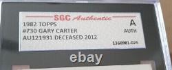 Gary Carter Au121931 #730 Expos Hof Signé À La Main Auto 10 Sgc Authentic 1360981029