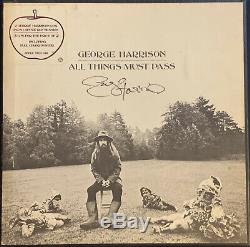 George Harrison Véritable À La Main Signe / Autographed'atmp ' Lp Withcoa Les Beatles