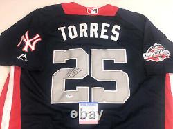 Gleyber Torres Signé À La Main New York Yankees 2018 All Star Jersey Psa Dna Cert