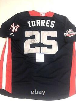 Gleyber Torres Signé À La Main New York Yankees 2018 All Star Jersey Psa Dna Cert