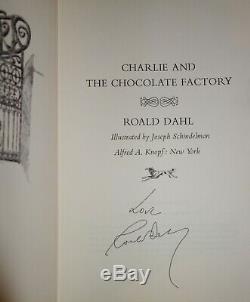 Hand Signed Charlie Et La Chocolaterie (1964) Dahl 1er Édition + Plus Nr